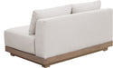 Meridian Furniture - Solace 55" Cream Olefin Performance Fabric Outdoor Patio Loveseat - 33026Cream-L - GreatFurnitureDeal