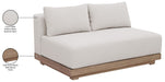 Meridian Furniture - Solace 55" Cream Olefin Performance Fabric Outdoor Patio Loveseat - 33026Cream-L - GreatFurnitureDeal