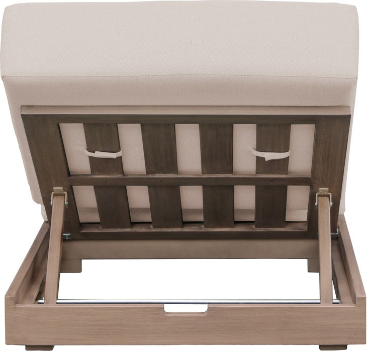 Meridian Furniture - Solace Beige Olefin Performance Fabric Outdoor Patio Lounge Chair - 33028Beige - GreatFurnitureDeal