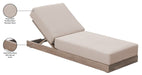 Meridian Furniture - Solace Beige Olefin Performance Fabric Outdoor Patio Lounge Chair - 33028Beige - GreatFurnitureDeal