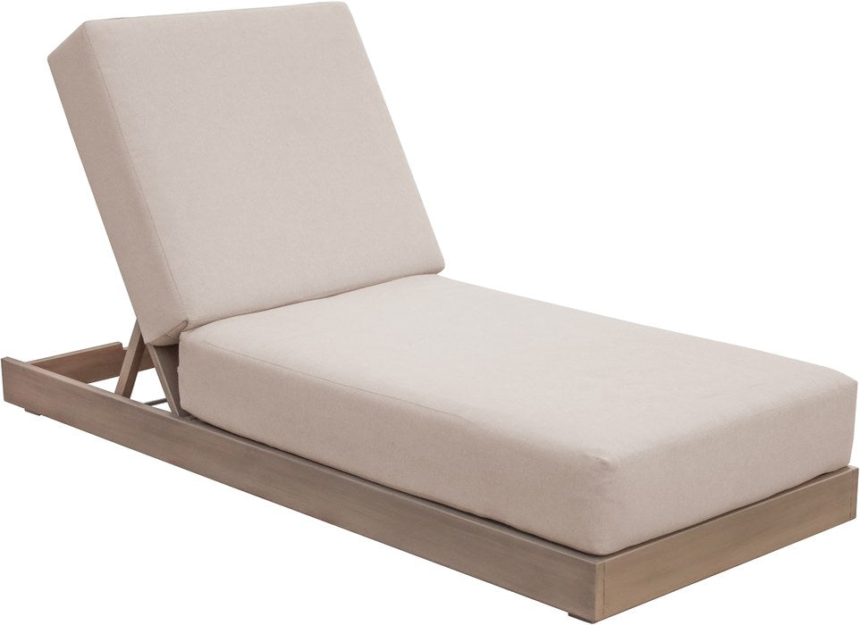 Meridian Furniture - Solace Beige Olefin Performance Fabric Outdoor Patio Lounge Chair - 33028Beige - GreatFurnitureDeal