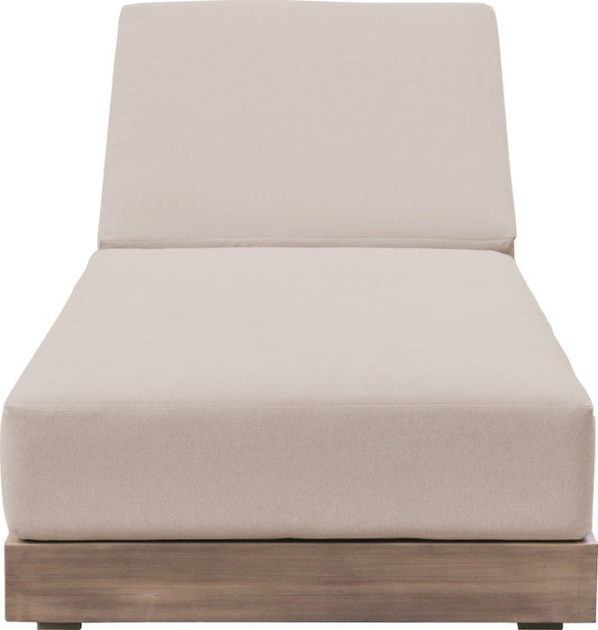 Meridian Furniture - Solace Beige Olefin Performance Fabric Outdoor Patio Lounge Chair - 33028Beige - GreatFurnitureDeal
