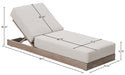 Meridian Furniture - Solace Cream Olefin Performance Fabric Outdoor Patio Lounge Chair - 33028Cream - GreatFurnitureDeal