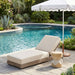 Meridian Furniture - Solace Cream Olefin Performance Fabric Outdoor Patio Lounge Chair - 33028Cream - GreatFurnitureDeal
