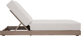 Meridian Furniture - Solace Cream Olefin Performance Fabric Outdoor Patio Lounge Chair - 33028Cream - GreatFurnitureDeal