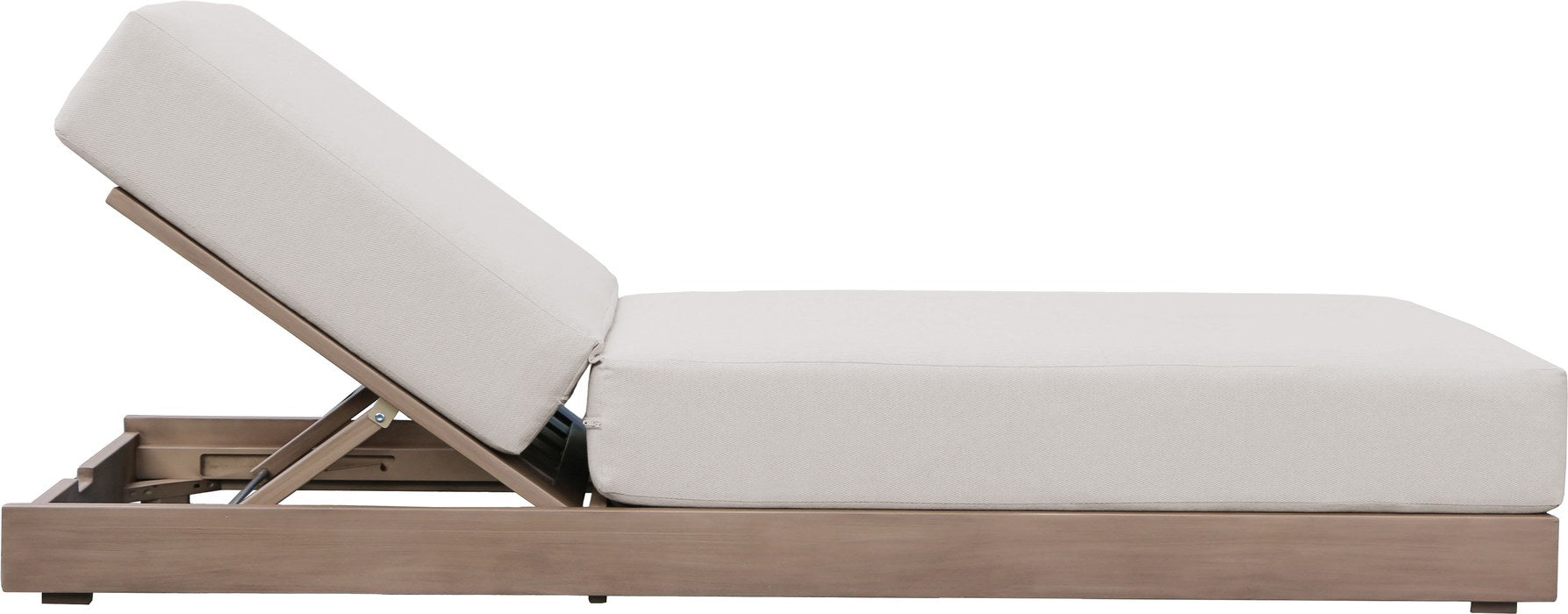 Meridian Furniture - Solace Cream Olefin Performance Fabric Outdoor Patio Lounge Chair - 33028Cream - GreatFurnitureDeal