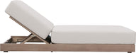 Meridian Furniture - Solace Cream Olefin Performance Fabric Outdoor Patio Lounge Chair - 33028Cream - GreatFurnitureDeal