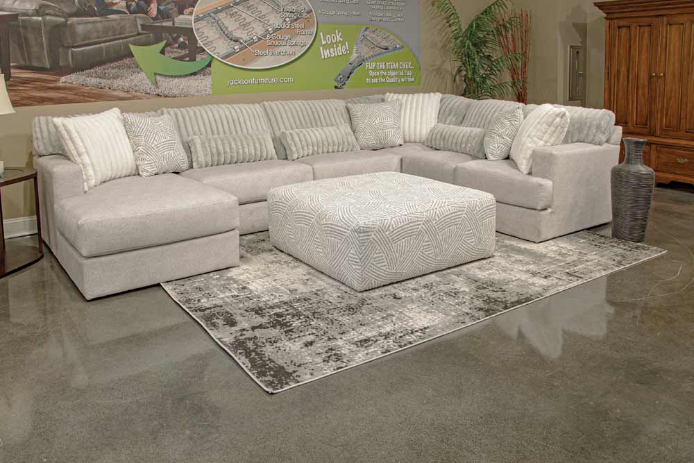 Jackson Furniture - Logan 4 Piece Modular Sectional in Oyster - 3303-75-30-59-72-OYSTER