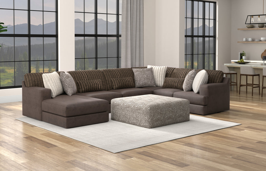 Jackson Furniture - Logan 4 Piece Modular Sectional Sofa in Chocolate - 3303-75-30-59-72-CHOCOLATE - GreatFurnitureDeal