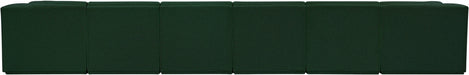 Meridian Furniture - Ollie 188" Boucle Fabric Upholstered 7 Piece Modular Sectional - 118Green-Sec7B - GreatFurnitureDeal