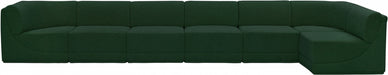 Meridian Furniture - Ollie 188" Boucle Fabric Upholstered 7 Piece Modular Sectional - 118Green-Sec7B - GreatFurnitureDeal