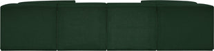 Meridian Furniture - Ollie 128" Boucle Fabric Upholstered 8 Piece Modular Sectional - 118Green-Sec8A - GreatFurnitureDeal