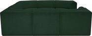 Meridian Furniture - Ollie 128" Boucle Fabric Upholstered 8 Piece Modular Sectional - 118Green-Sec8A - GreatFurnitureDeal
