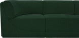 Meridian Furniture - Ollie 128" Boucle Fabric Upholstered 8 Piece Modular Sectional - 118Green-Sec8A - GreatFurnitureDeal