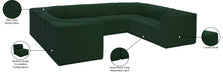 Meridian Furniture - Ollie 128" Boucle Fabric Upholstered 8 Piece Modular Sectional - 118Green-Sec8A - GreatFurnitureDeal
