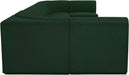 Meridian Furniture - Ollie 188" Boucle Fabric Upholstered 8 Piece Modular Sectional - 118Green-Sec8B - GreatFurnitureDeal