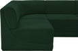 Meridian Furniture - Ollie 188" Boucle Fabric Upholstered 8 Piece Modular Sectional - 118Green-Sec8B - GreatFurnitureDeal