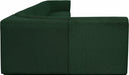 Meridian Furniture - Ollie 218" Boucle Fabric Upholstered 8 Piece Modular Sectional - 118Green-Sec8C - GreatFurnitureDeal