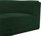 Meridian Furniture - Ollie 218" Boucle Fabric Upholstered 8 Piece Modular Sectional - 118Green-Sec8C - GreatFurnitureDeal