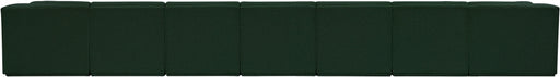 Meridian Furniture - Ollie 218" Boucle Fabric Upholstered 9 Piece Modular Sectional - 118Green-Sec9A - GreatFurnitureDeal