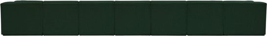 Meridian Furniture - Ollie 218" Boucle Fabric Upholstered 9 Piece Modular Sectional - 118Green-Sec9A - GreatFurnitureDeal
