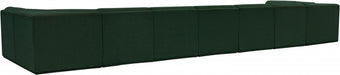 Meridian Furniture - Ollie 218" Boucle Fabric Upholstered 9 Piece Modular Sectional - 118Green-Sec9A - GreatFurnitureDeal