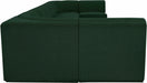 Meridian Furniture - Ollie 218" Boucle Fabric Upholstered 9 Piece Modular Sectional - 118Green-Sec9A - GreatFurnitureDeal
