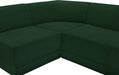 Meridian Furniture - Ollie 218" Boucle Fabric Upholstered 9 Piece Modular Sectional - 118Green-Sec9A - GreatFurnitureDeal