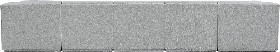 Meridian Furniture - Ollie 158" Boucle Fabric Upholstered 7 Piece Modular Sectional - 18Grey-Sec7A - GreatFurnitureDeal