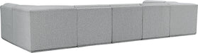 Meridian Furniture - Ollie 158" Boucle Fabric Upholstered 7 Piece Modular Sectional - 18Grey-Sec7A - GreatFurnitureDeal