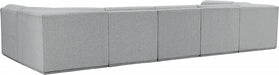 Meridian Furniture - Ollie 158" Boucle Fabric Upholstered 7 Piece Modular Sectional - 18Grey-Sec7A - GreatFurnitureDeal