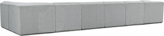 Meridian Furniture - Ollie 188" Boucle Fabric Upholstered 7 Piece Modular Sectional - 118Grey-Sec7B - GreatFurnitureDeal