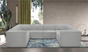 Meridian Furniture - Ollie 128" Boucle Fabric Upholstered 8 Piece Modular Sectional - 118Grey-Sec8A - GreatFurnitureDeal