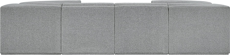 Meridian Furniture - Ollie 128" Boucle Fabric Upholstered 8 Piece Modular Sectional - 118Grey-Sec8A - GreatFurnitureDeal