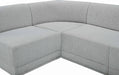 Meridian Furniture - Ollie 188" Boucle Fabric Upholstered 8 Piece Modular Sectional - 118Grey-Sec8B - GreatFurnitureDeal