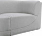 Meridian Furniture - Ollie 218" Boucle Fabric Upholstered 8 Piece Modular Sectional - 118Grey-Sec8C - GreatFurnitureDeal