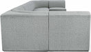 Meridian Furniture - Ollie 218" Boucle Fabric Upholstered 9 Piece Modular Sectional - 118Grey-Sec9A - GreatFurnitureDeal