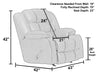 Catnapper - Beckley Rocker Recliner w/Dual Cupholders in Steel - 3316-2-STEEL - GreatFurnitureDeal