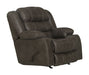 Catnapper - Beckley Rocker Recliner w/Dual Cupholders in Steel - 3316-2-STEEL - GreatFurnitureDeal