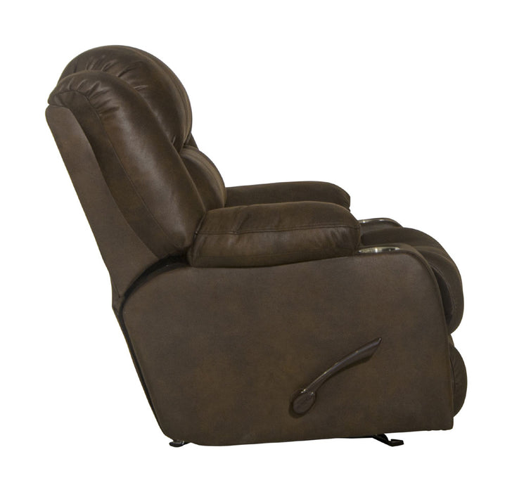 Catnapper - Beckley Rocker Recliner w/Dual Cupholders in Walnut - 3316-2-WALNUT - GreatFurnitureDeal