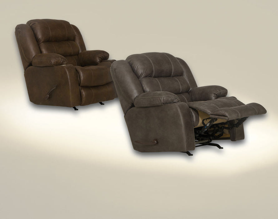 Catnapper - Beckley Rocker Recliner w/Dual Cupholders in Walnut - 3316-2-WALNUT - GreatFurnitureDeal