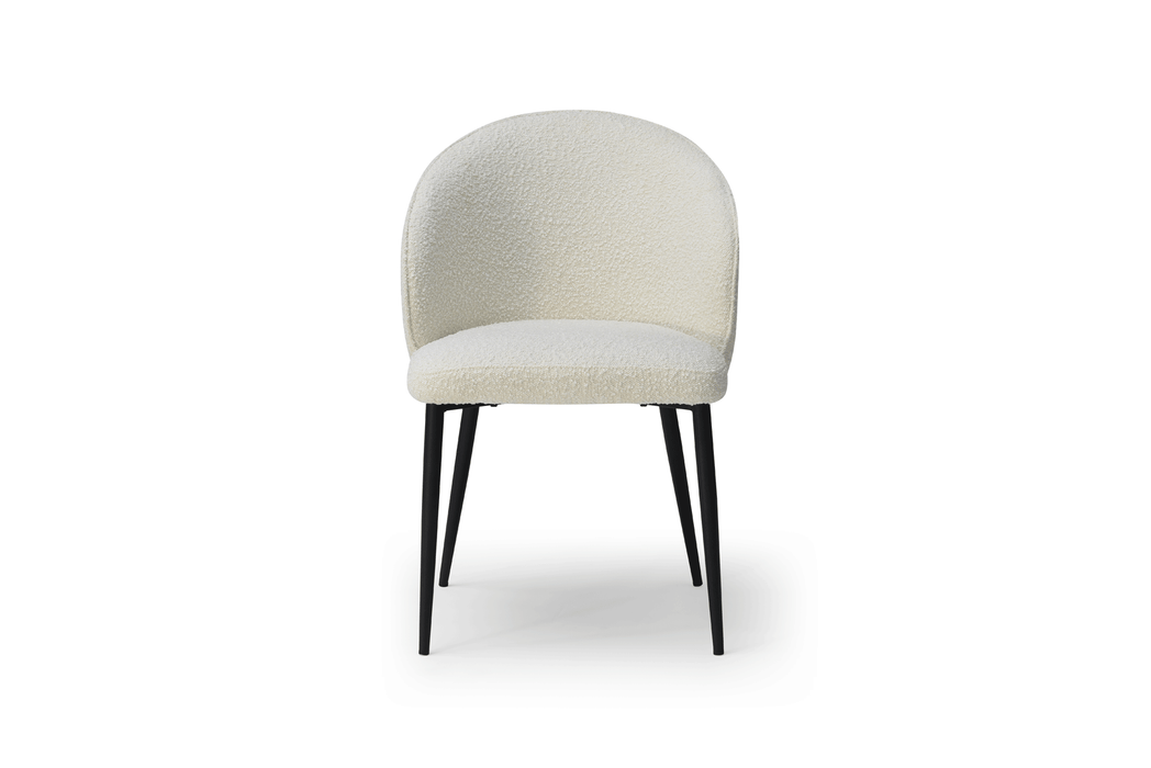 ESF Furniture - 109 - 5 Piece Dining Table Set in White Ceramic - 109TABLEWHITE-5SET - GreatFurnitureDeal
