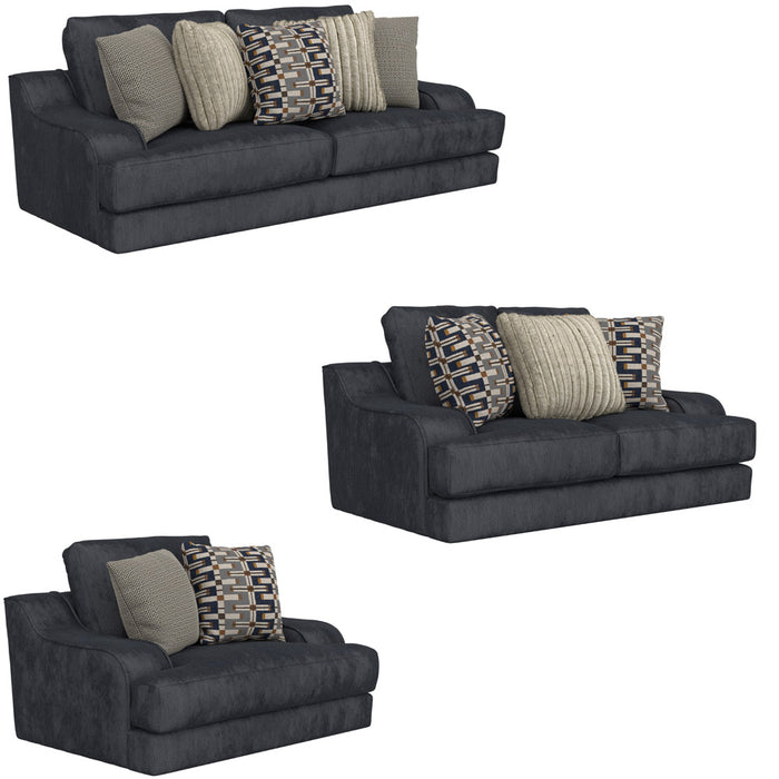 Jackson Furniture - Olympus 3 Piece Living Room Set in Sapphire - 215703-02-01-SAPPHIRE - GreatFurnitureDeal