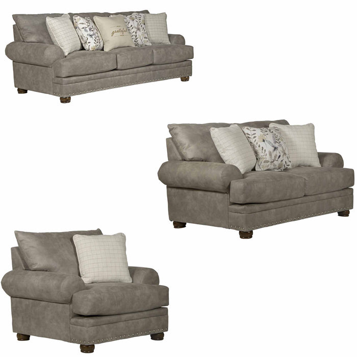 Jackson Furniture - Briarcliff 3 Piece Living Room Set in Pebble/Sandstone - 2083-03-02-01-SAND - GreatFurnitureDeal