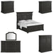 ART Furniture - Atrium 6 Piece Queen Panel Bedroom Set in Rubbed Black - 334135-2659-6SET - GreatFurnitureDeal