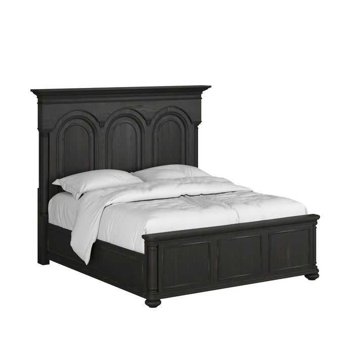 ART Furniture - Atrium 3 Piece King Panel Bedroom Set in Rubbed Black - 334136-2659-3SET - GreatFurnitureDeal