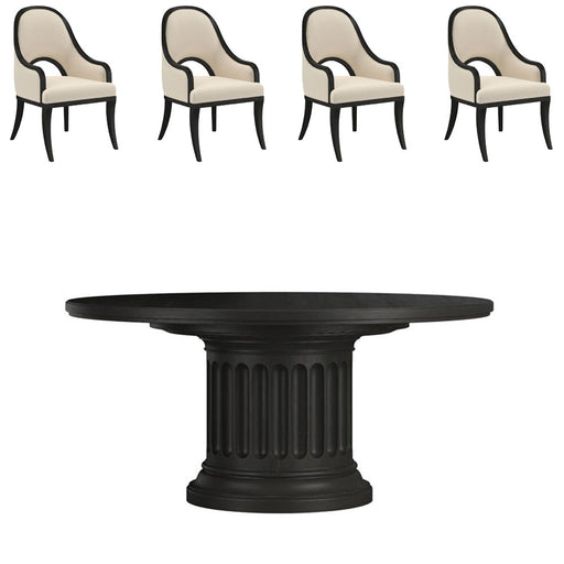 ART Furniture - Atrium 5 Piece Round Dining Table Set in Brown - 334225-2659-5SET - GreatFurnitureDeal