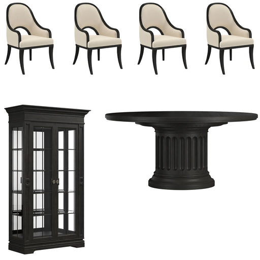 ART Furniture - Atrium 6 Piece Round Dining Table Set in Brown - 334225-2659-6SET - GreatFurnitureDeal