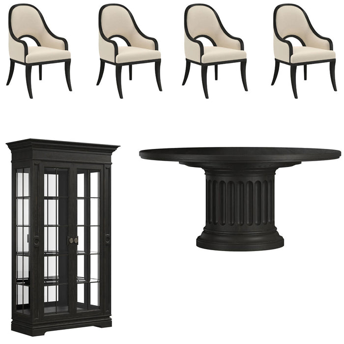 ART Furniture - Atrium 6 Piece Round Dining Table Set in Brown - 334225-2659-6SET - GreatFurnitureDeal