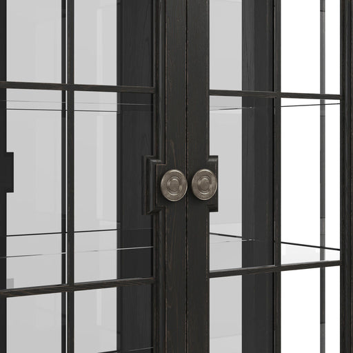 ART Furniture - Atrium 2 Door Glass Cabinet in Brown - 334240-2659 - GreatFurnitureDeal